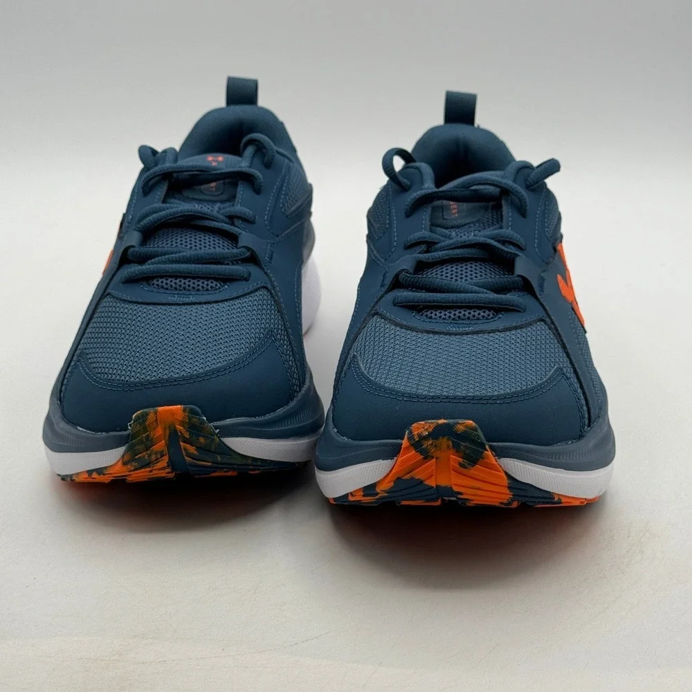 Under Armour UA Assert 11 Shoes Mens Size 8.5 Blue Orange Running 3027715-401